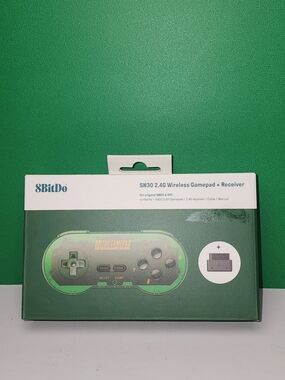 8BitDo SN30 2.4G Wireless Gamepad + Receiver - Green